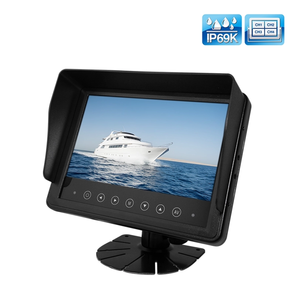 7 inch TFT Digital LCD Waterproof In-Car Monitor (SF-7017SGD)