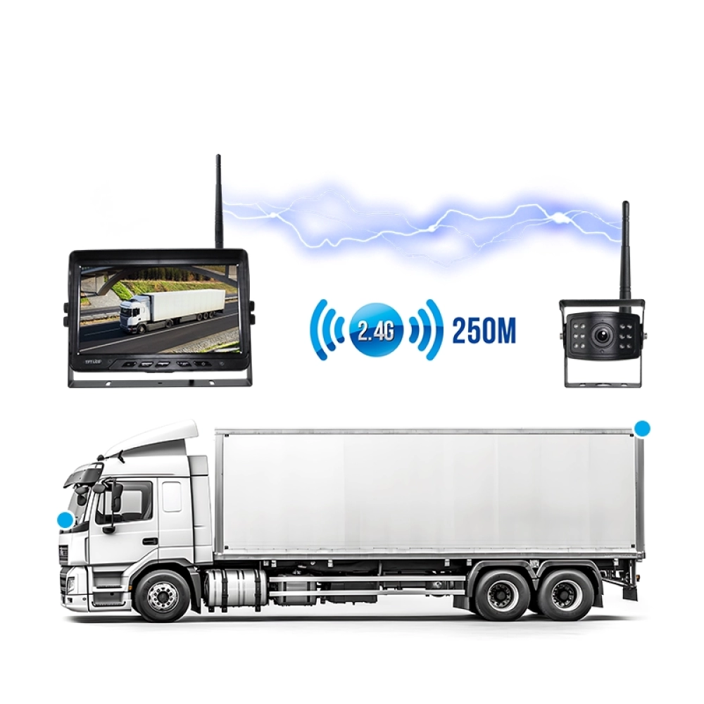 10.1 inch Monitor with 2.4GHz Wireless Blind Spot Camera Monitoring System (SF-1002XW)