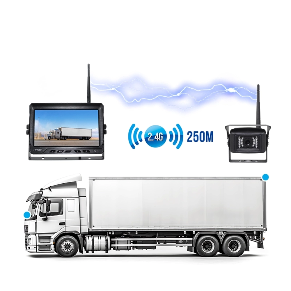 9 inch Monitor with 2.4GHz Wireless Blind Spot Camera Monitoring System (SF-9002XW)